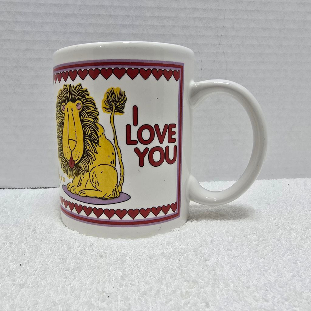 Unbranded White Yellow Lion Pun Coffee Mug One Size